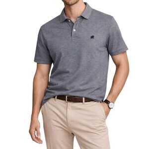 BANANA REPUBLIC Men's Navy Heather Cotton Polo Shirt‎ Size M